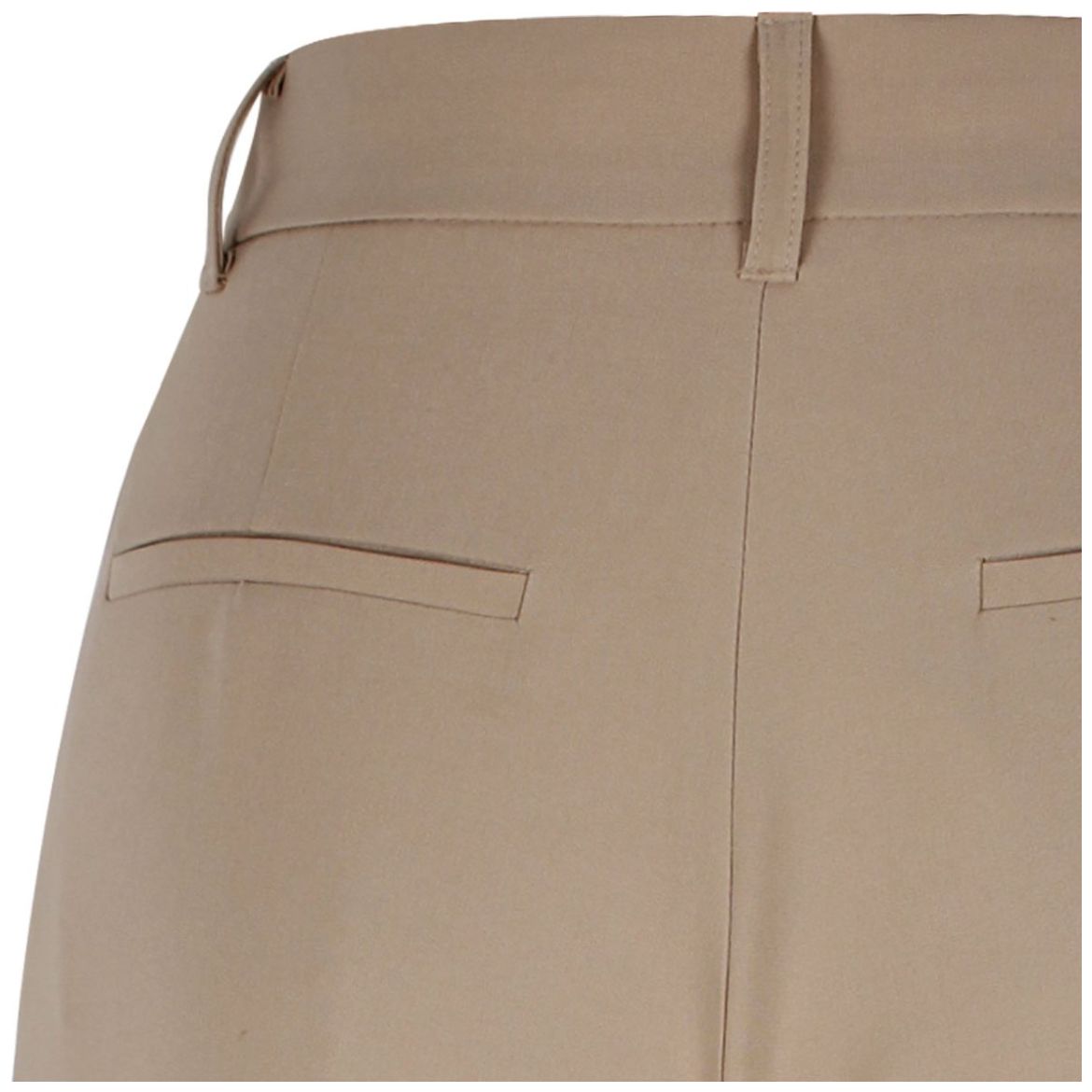 Pantalón Elle Corte Wide Leg Diseño con Presillas, Botón y Falsos Bolsillos