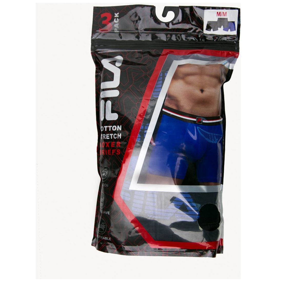 Bóxer para Hombre Algodón 3 Pack Spandex Dazzling Fila
