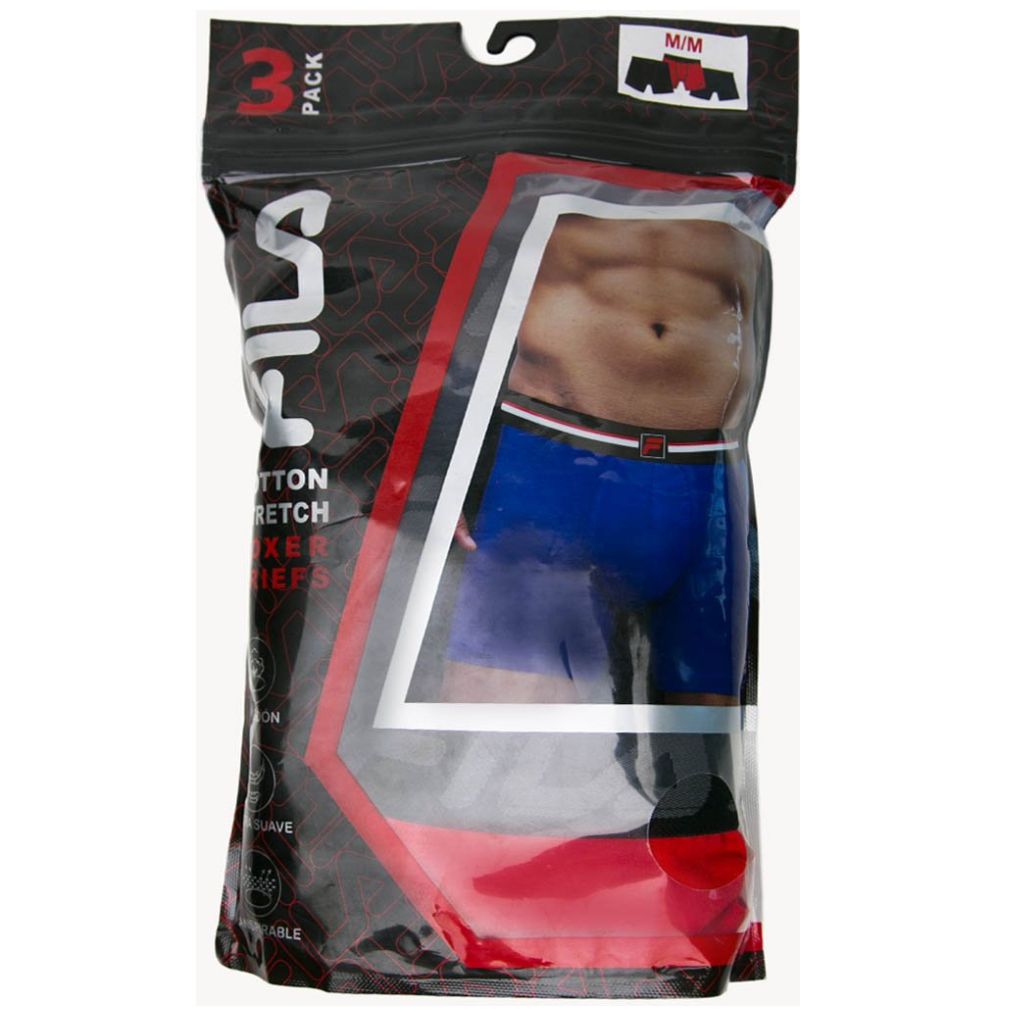 Bóxer para Hombre Algodón 3 Pack Spandex Blazer Fila