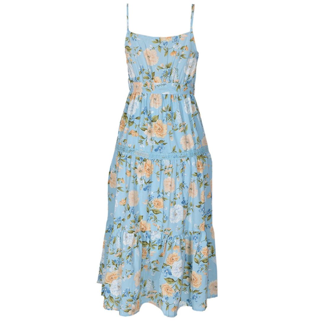 Vestido para Mujer con Encaje, Estampado y Cinta en Cintura Philosophy Jr