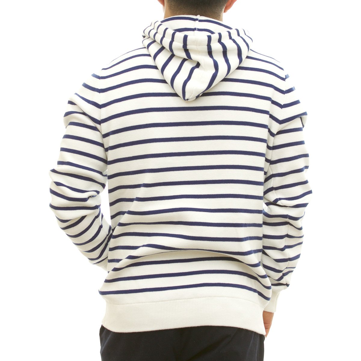 Sudadera Cerrada a Rayas con Capucha para Hombre J.opus