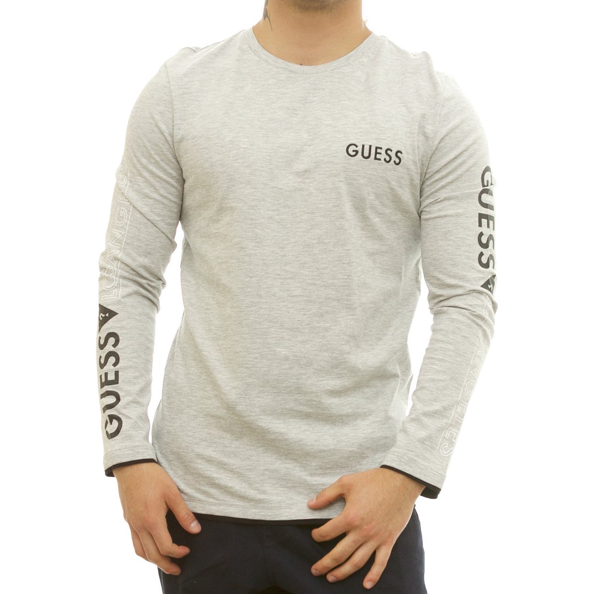 Playera Estampada Manga Larga para Hombre Guess Factory