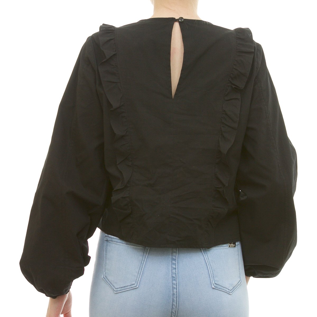 Blusa Manga Larga con Olanes para Dama Studio si