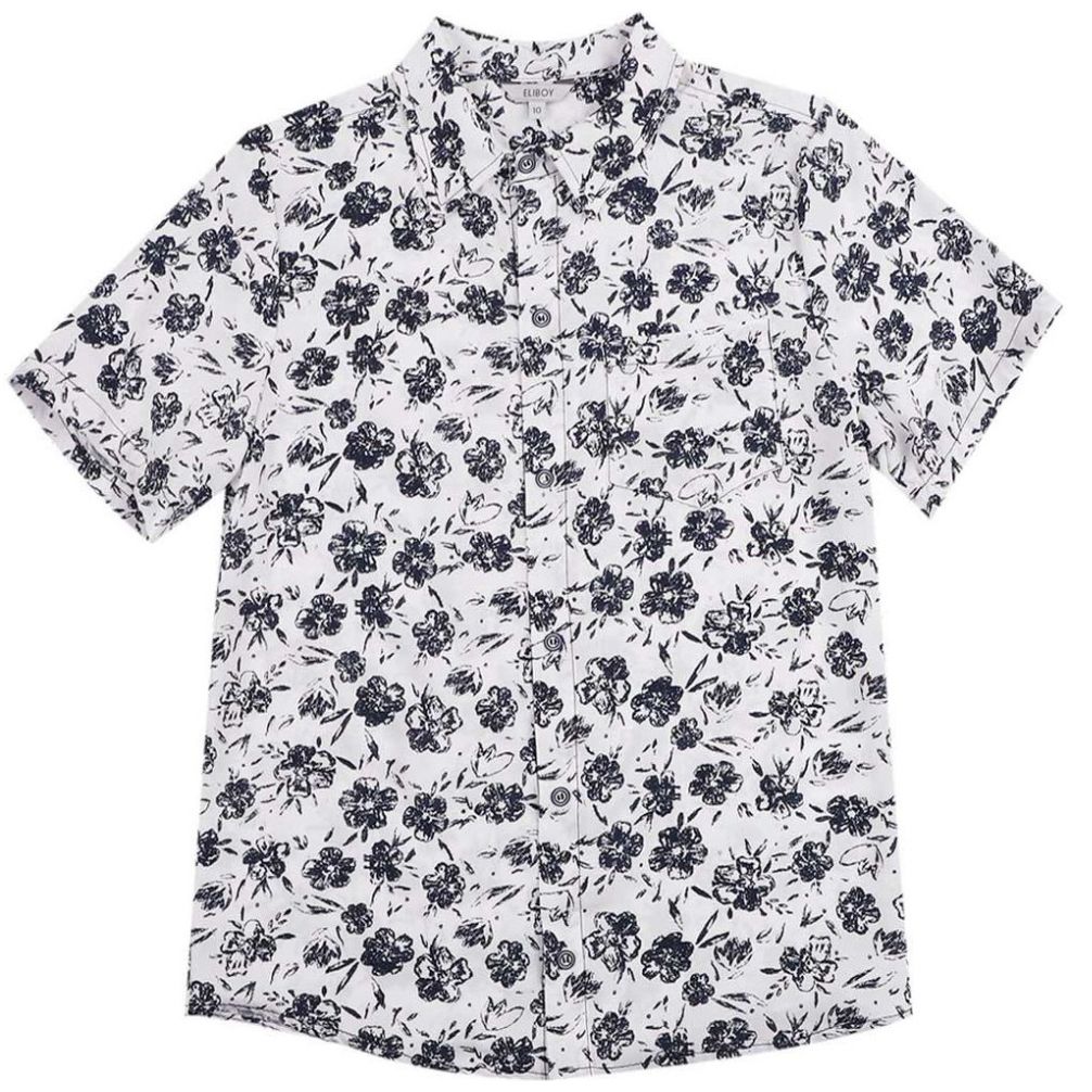 Conjunto para Niño Camisa Hawaiana Manga Corta Y Bermuda Gabardina Ely Boy