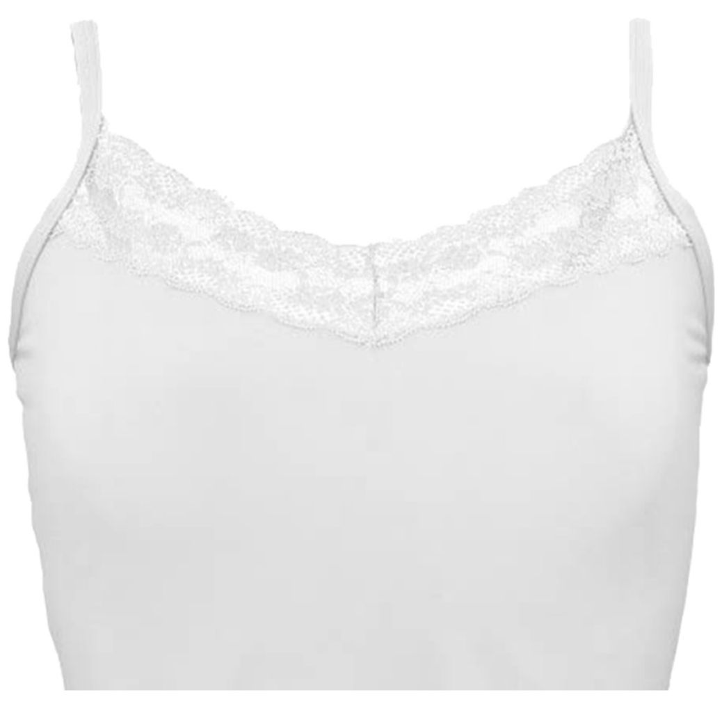 Camisa Lisa de Encaje Escote en V Powerbra