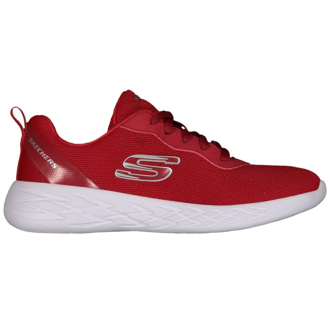 Tenis para Niño con Agujeta Rojo Skechers