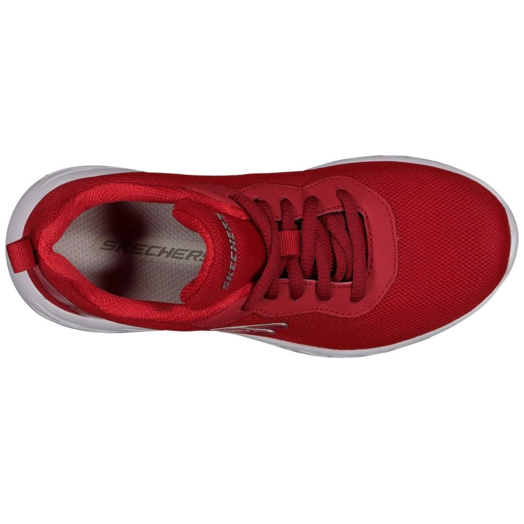 Tenis para Niño con Agujeta Rojo Skechers
