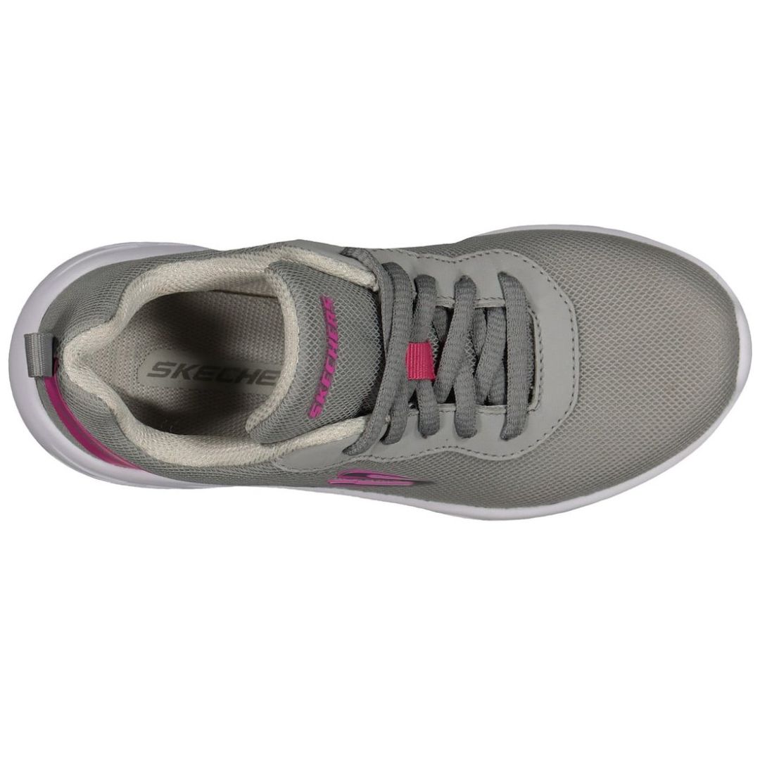 Tenis para Niña con Agujeta Gris Skechers