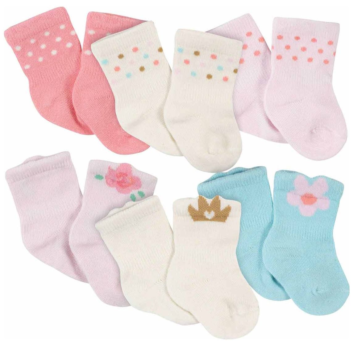 Juego para Niña de 6 Pares de Calcetines Gerber