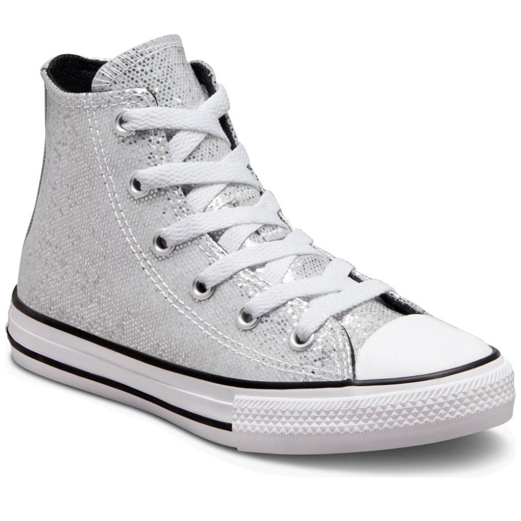 Tenis Bota para Niña 17-23 Plata Converse