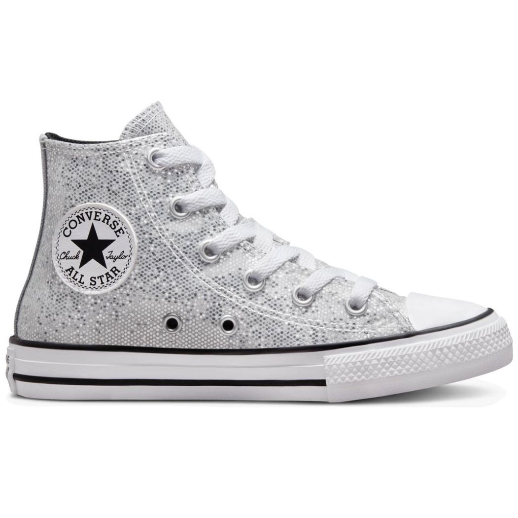 Tenis Bota para Niña 17-23 Plata Converse