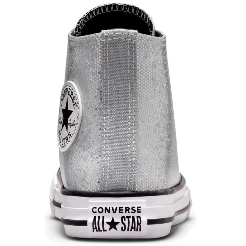 Tenis Bota para Nina 17 23 Plata Converse