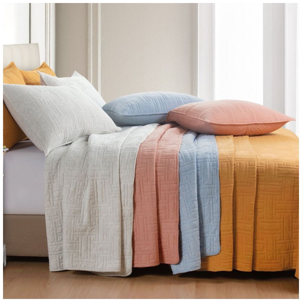 Sobrecama Lgrey344 Vintage Home - Matrimonial / Queen Size