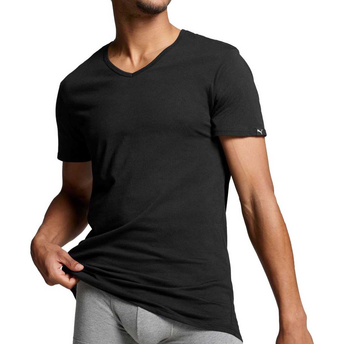 Playera para Hombre Cuello V Basic 2 Pack Puma