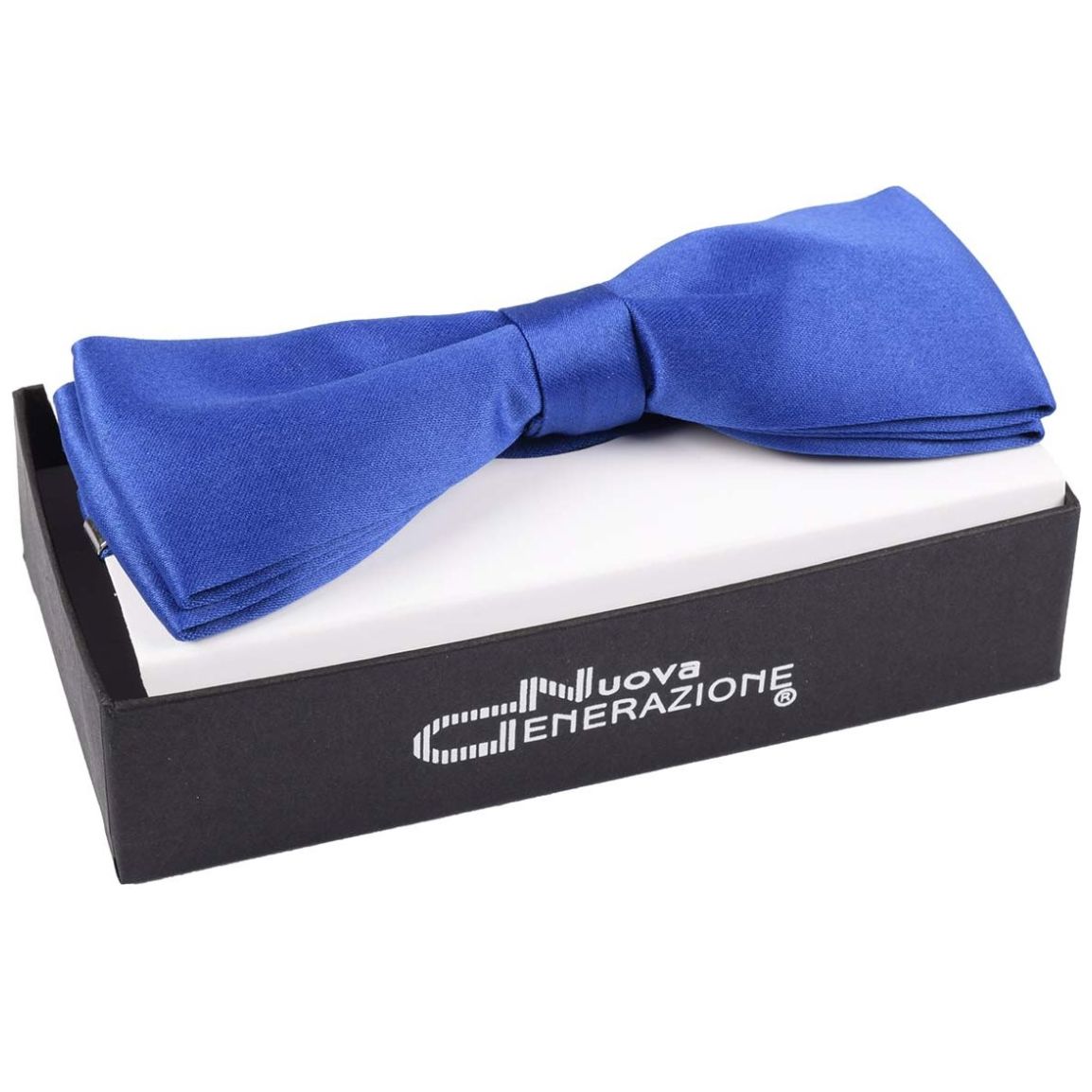 Moño para Hombre Liso Azul Rey Nuova Generazione