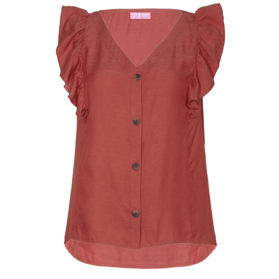 Quinn Blusa Elegante de Manga Larga con Escote en V