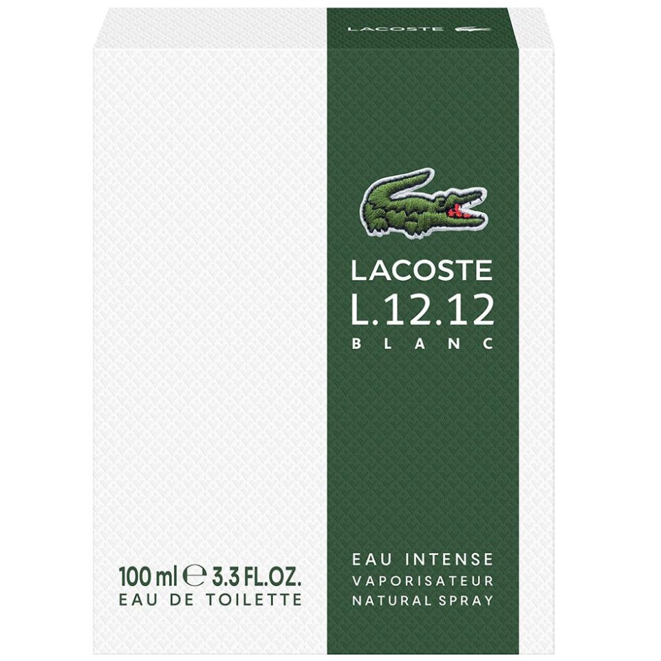 Fragancia para Hombre Lacoste L.12.12 Blanc Intense Edt 100Ml