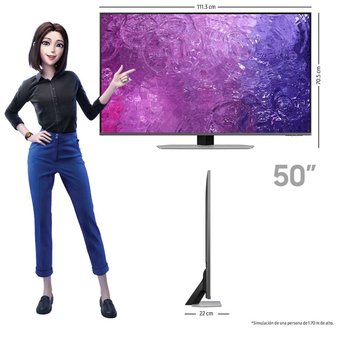 Pantalla Samsung 50" Neo Qled 4K Qn50Qn90Cafxzx