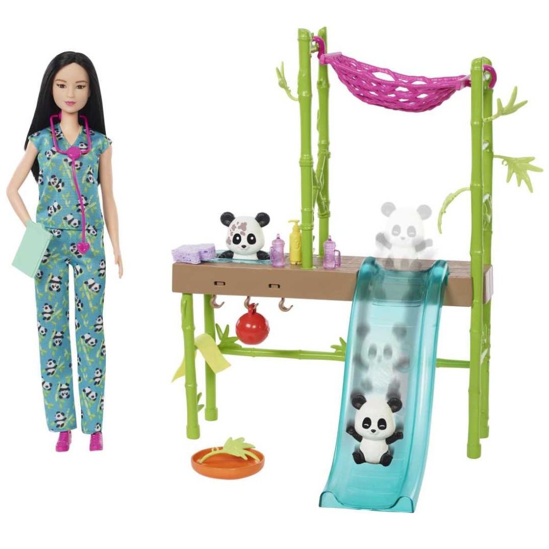 Barbie Profesiones Set de Juego Cuidadora de Pandas