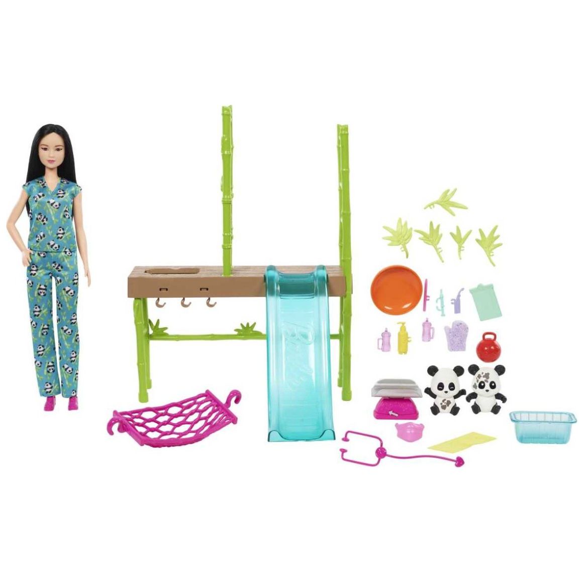 Barbie Profesiones Set de Juego Cuidadora de Pandas