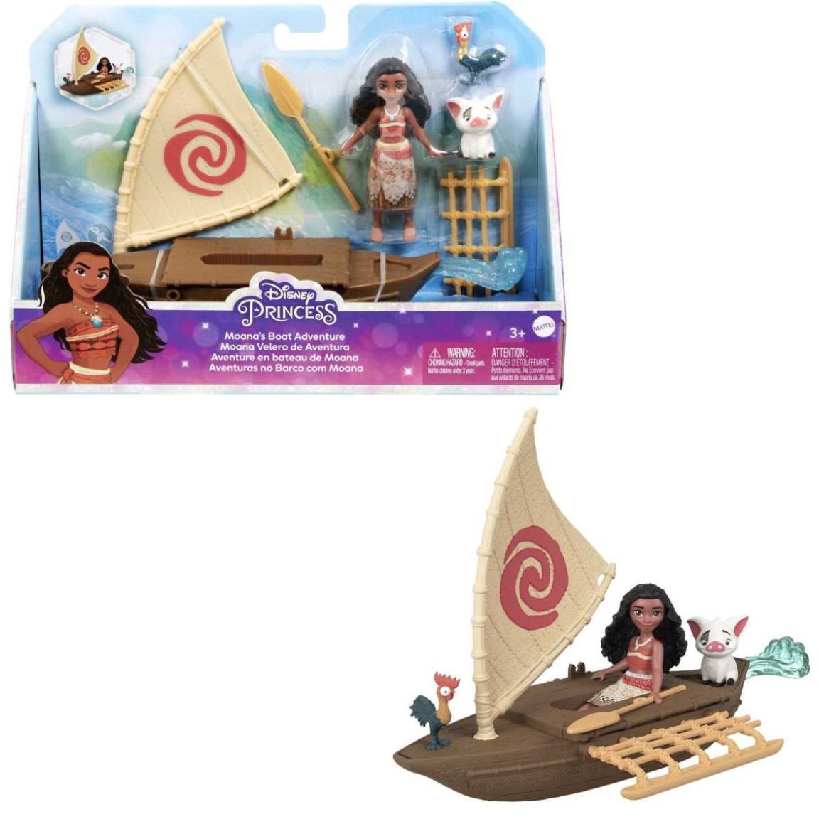 Muñeca Moana Barco de Aventura Disney Princesa