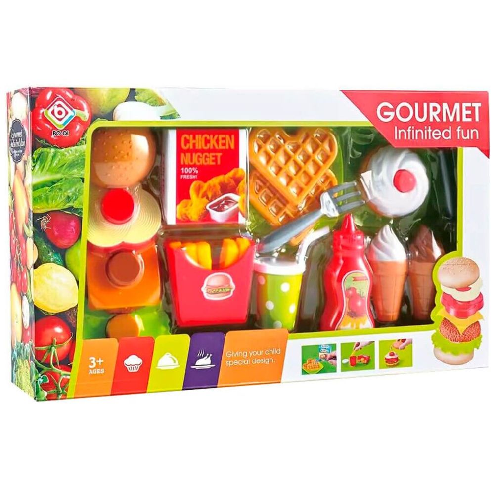 Juego de Hamburguesas Y Postre Gourment