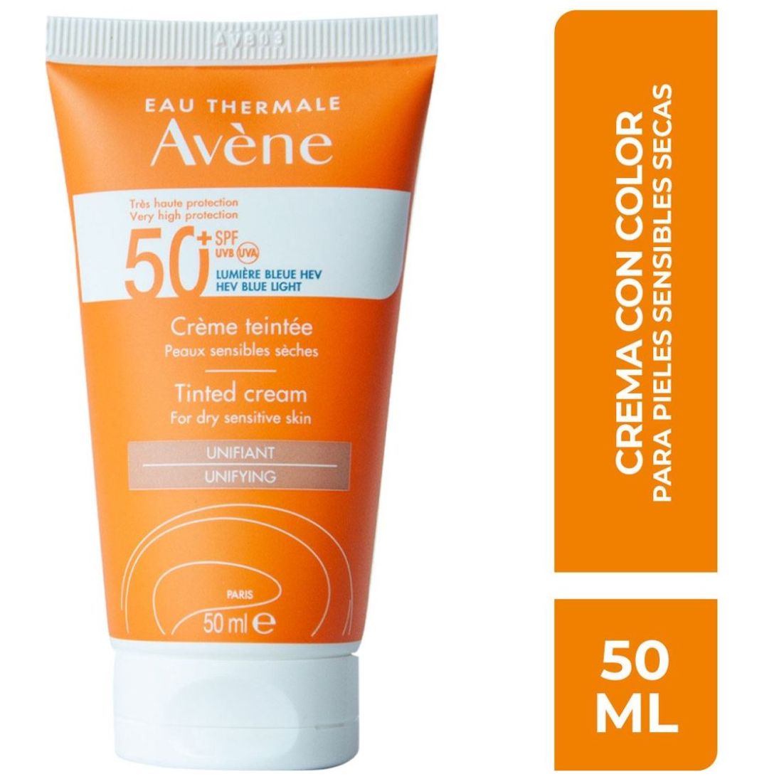 Avène Crema Solar con Color 50+ 50 Ml