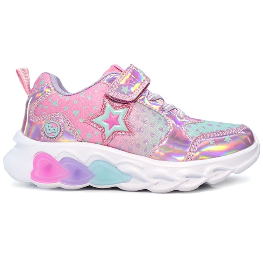  Tenis para Niña con Luz 14-19 Rosa Bubble Gummers
