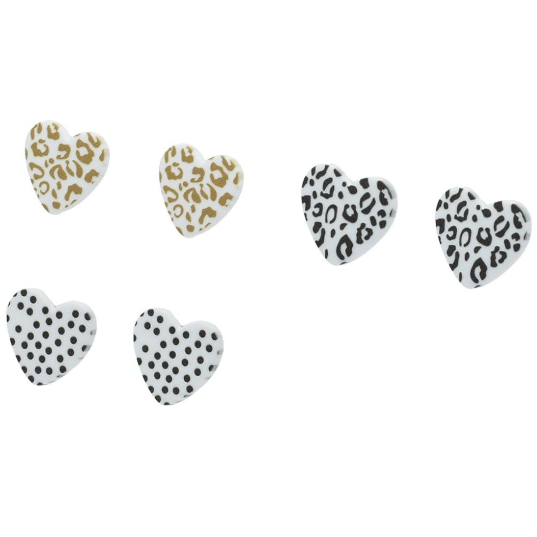 Set de Aretes 3 Pares Corazón  Lulu