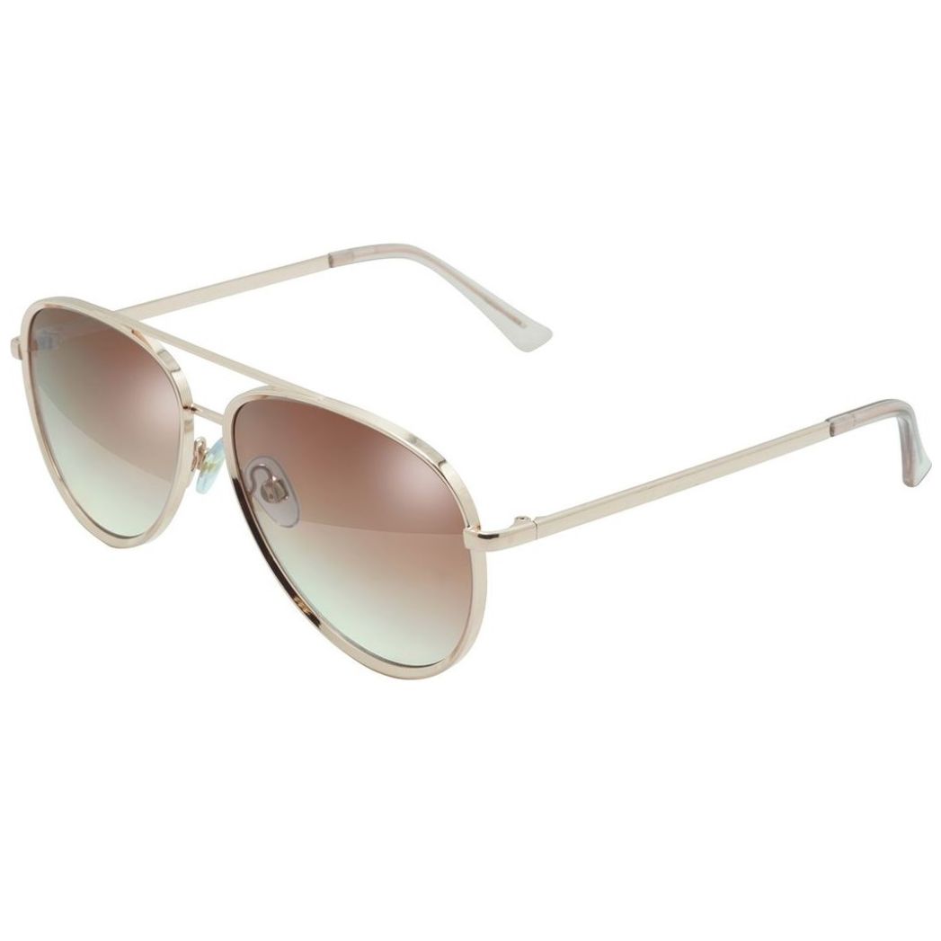 Lente Solar Nine West 45006Lfc653 Aviador Oro Rosado