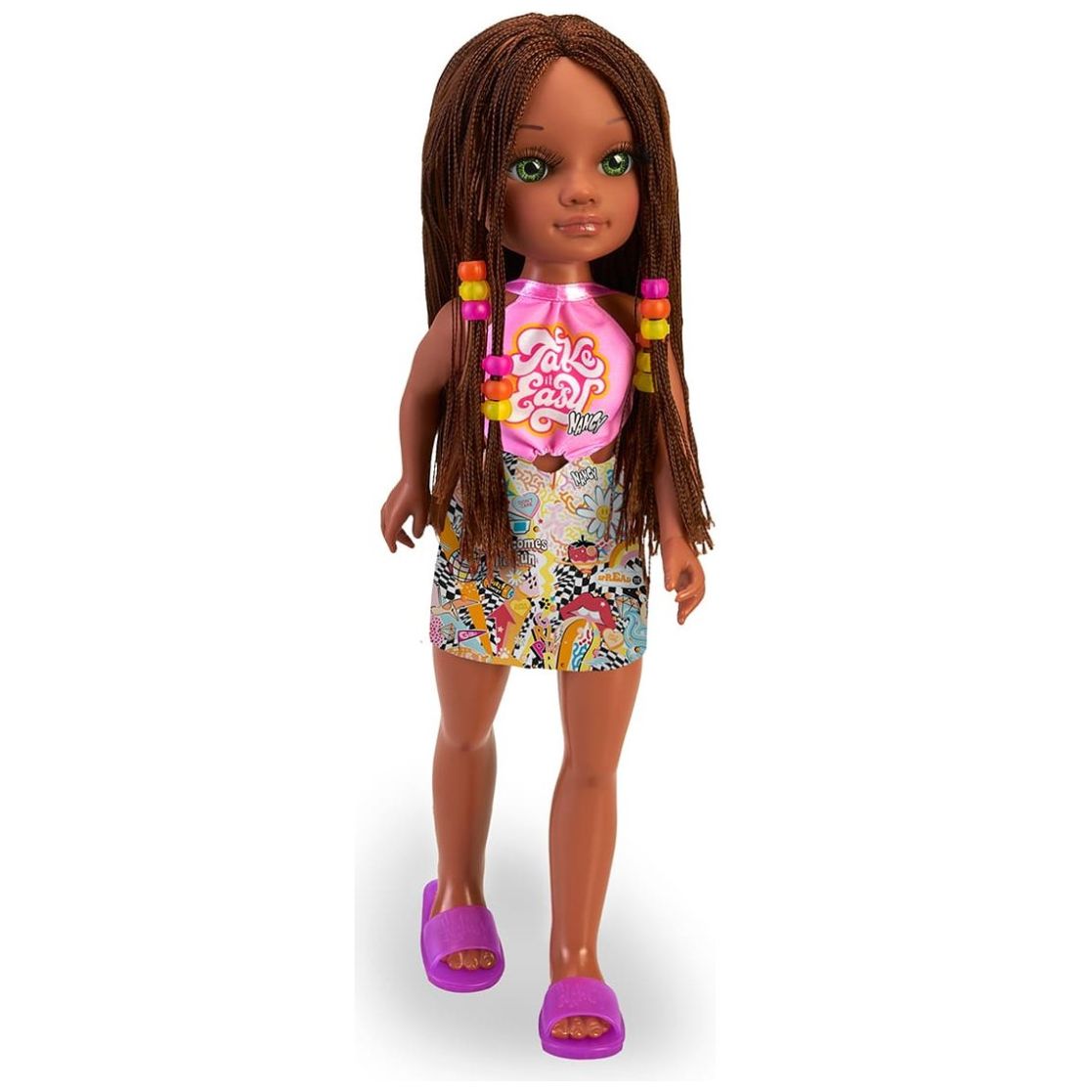 Muñeca Nancy un Dia con Trenzas Castaða