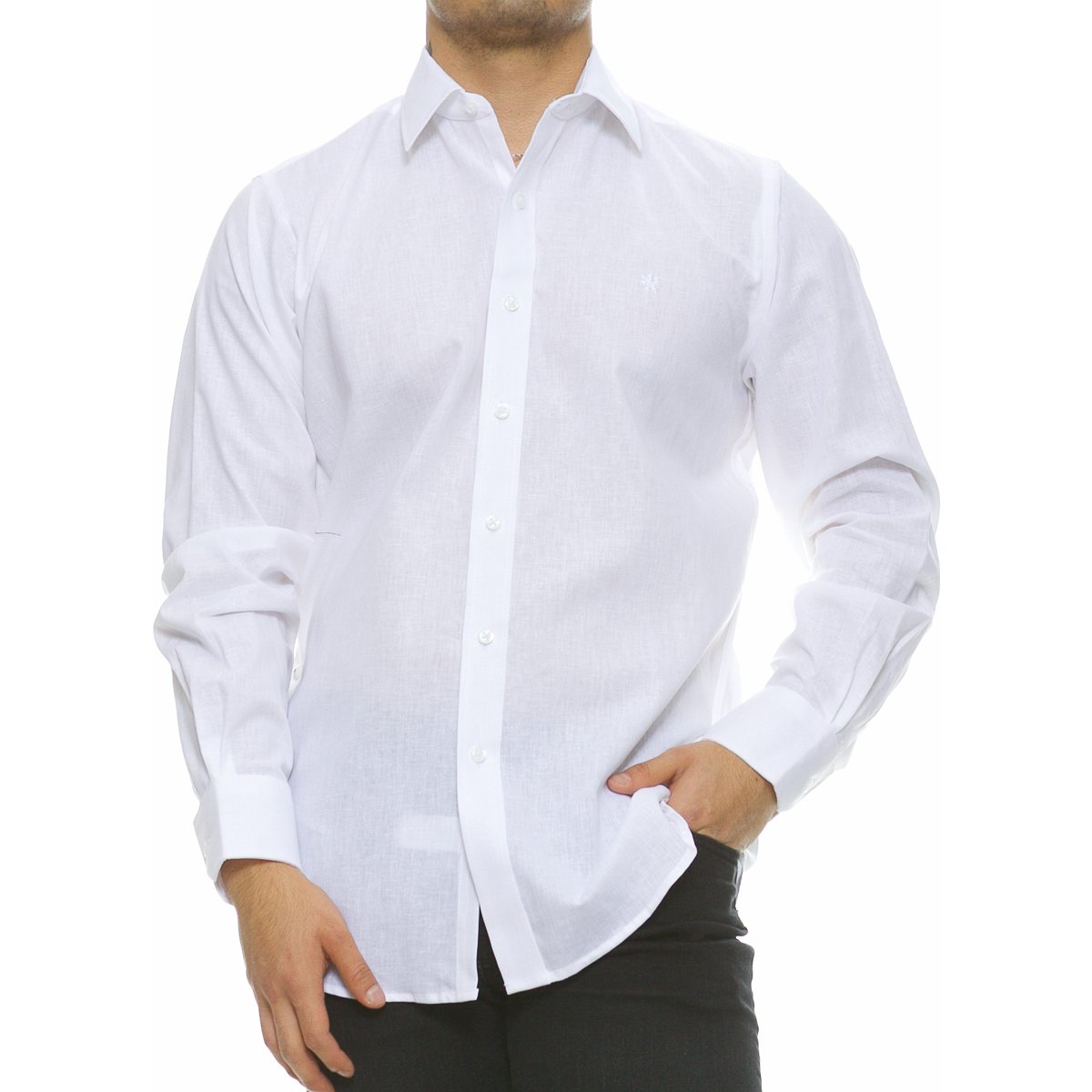 Camisa Manchester Manga Larga para Hombre