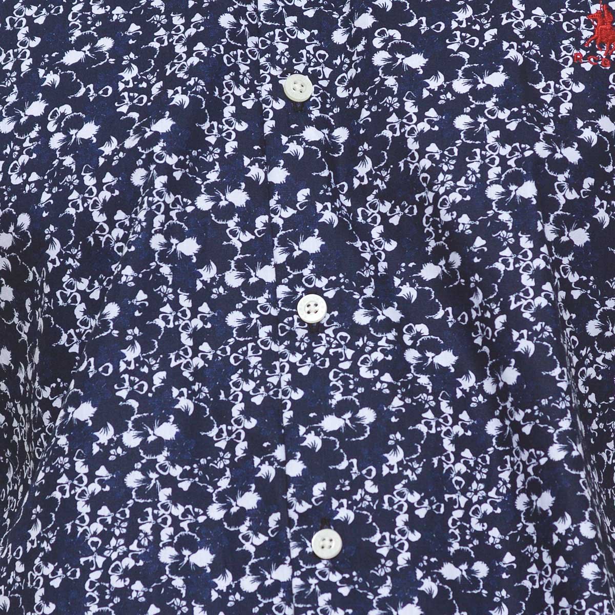 Camisa Mc Cas Estamp Marino Polo Club P11464