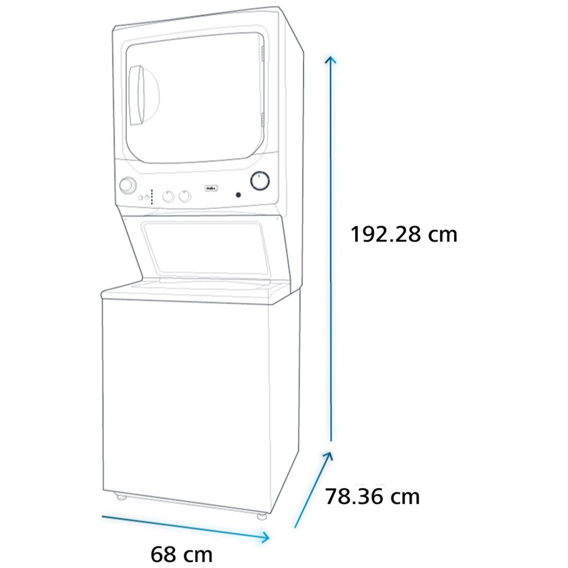 Centro de Lavado Mabe a Gas 20 Kg Mcl2040Psdg0 Grafito