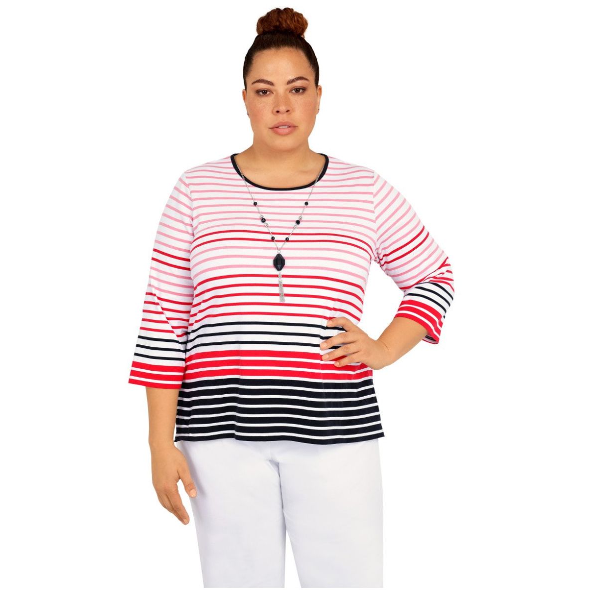 Blusa Estampada Manga 3/4  Alfred Dunner para Mujer