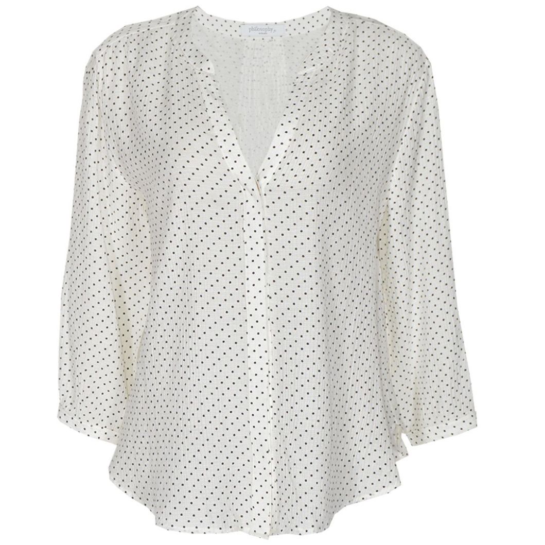 Blusa para Mujer, Holgada con Estampado de Lunares Philosophy Woman