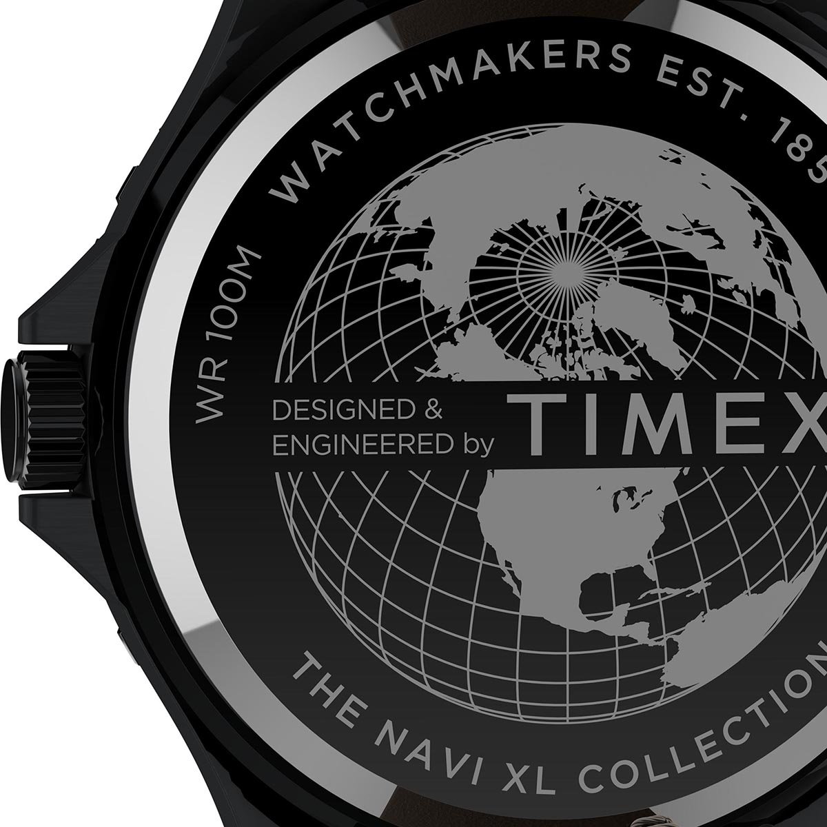 Reloj automático Navi XL para hombre, Negro -, Correa