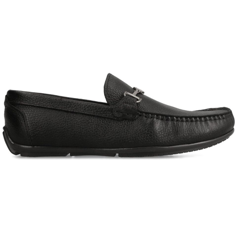 Mocasín en Piel para Hombre Negro Michel Domit
