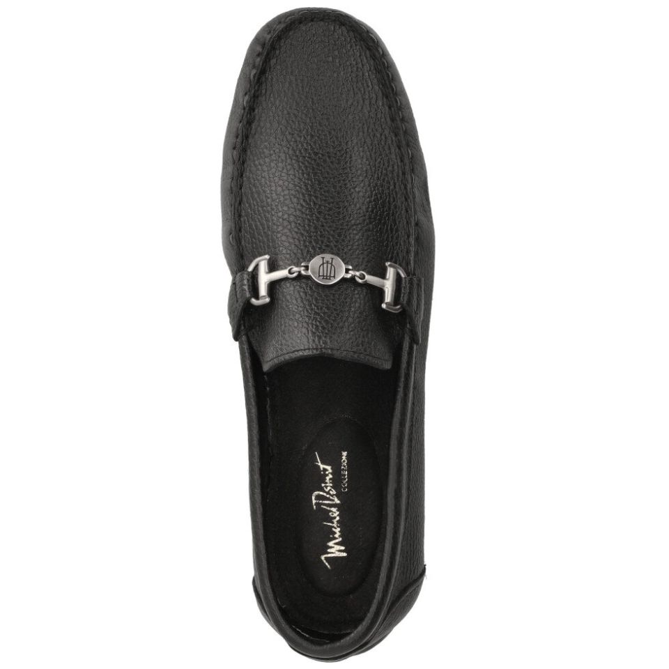 Mocasín en Piel para Hombre Negro Michel Domit