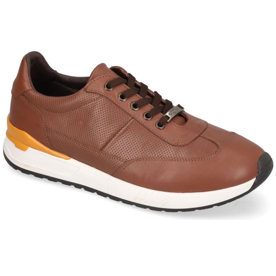 Tenis en Piel para Hombre Café Michel Domit