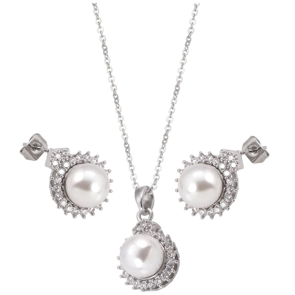 Juego de Dama con Incrustación de Piedra Zirconia Y Perlas. Unlimited By Ob