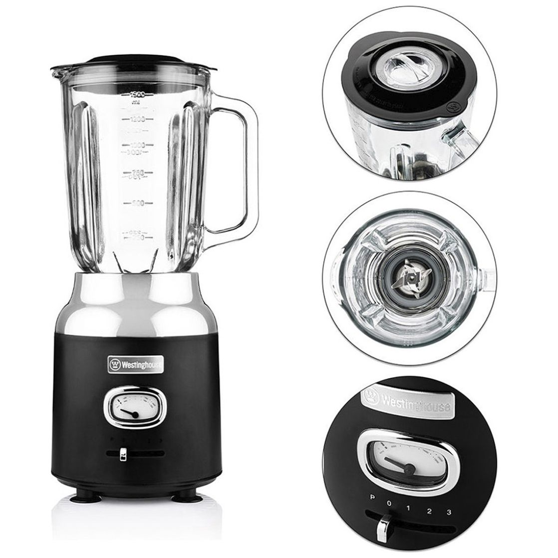 Licuadora Retro Negra Westinghouse