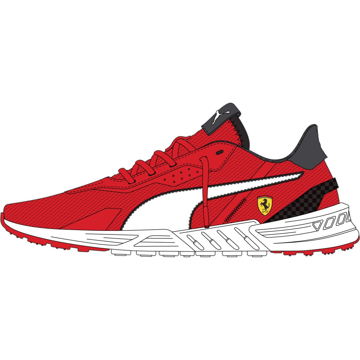 Tenis rojos ferrari hot sale