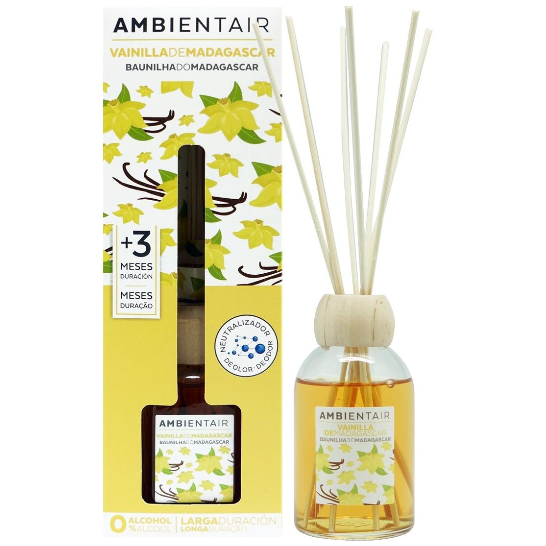 Difusor Mikado de 100Ml Vainilla Ambientair