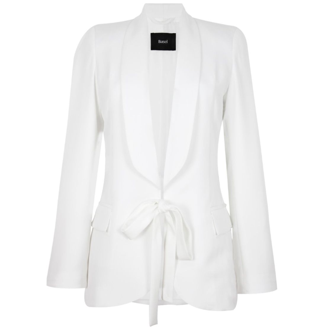 Saco Basel Cuello Solapa Diseño Liso con Bolsillos de Solapa