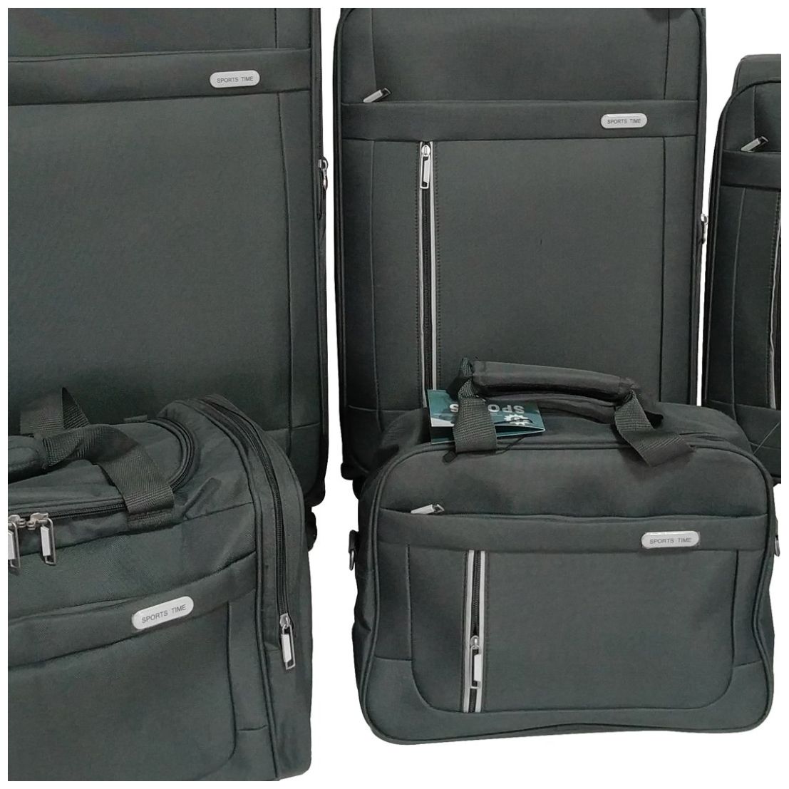 Set Maleta 20" , 24" Y 28" Duffle Messenger Y Neceser Gris St
