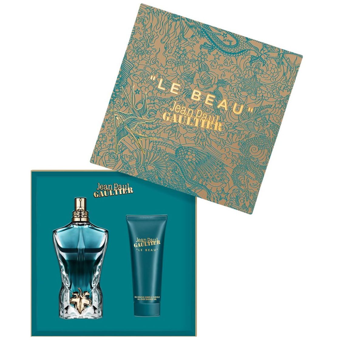 Set para Hombre Jean Paul Gaultier Le Beau Edt 75 Ml + Shower Gel
