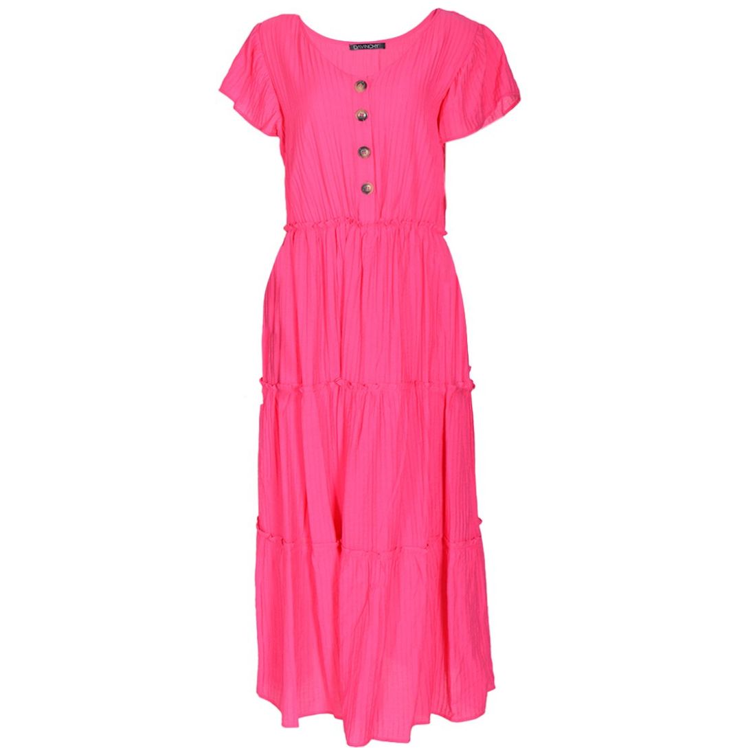 Vestidos largos de chiffon con escote en V y espalda abierta Oro Tallas Grandes