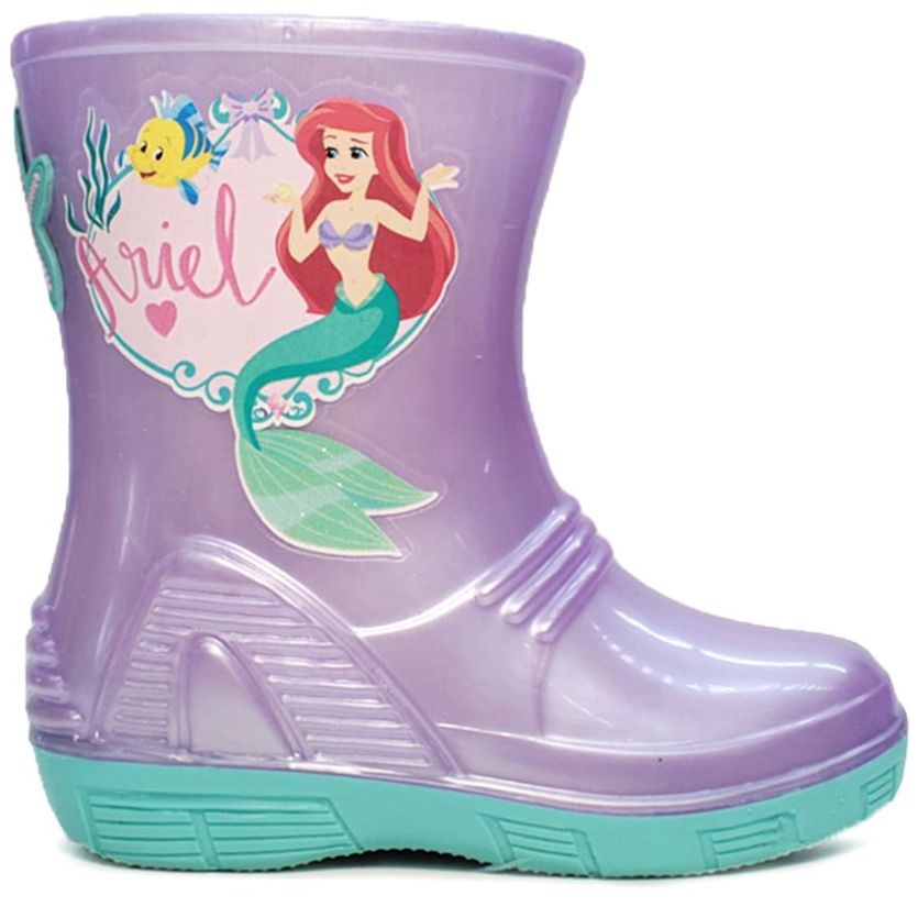 Bota de Lluvia para Niña Sirenita 13-20 Issa Morado Bubble Gummers