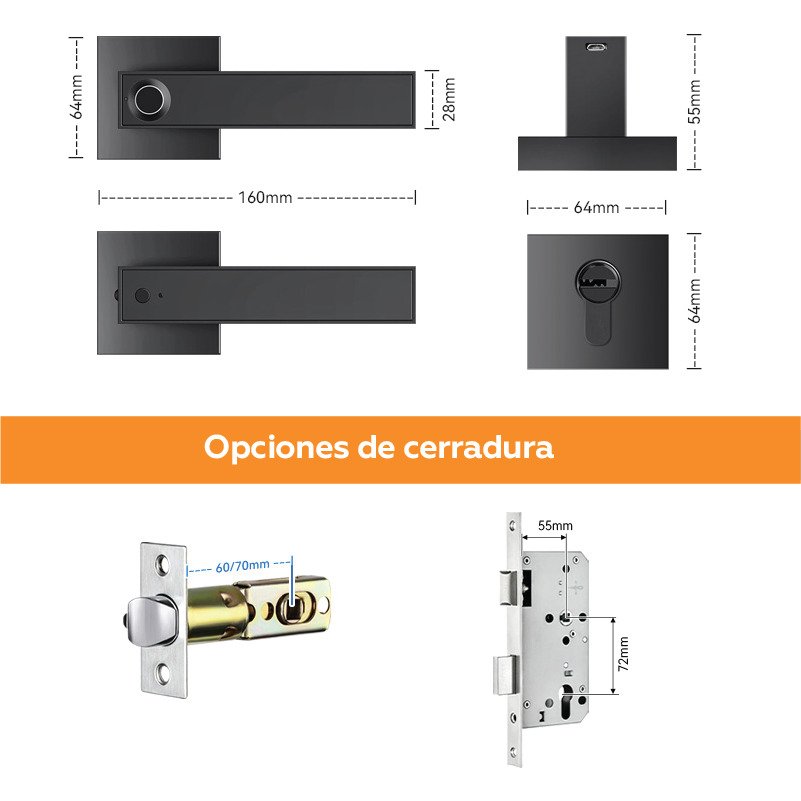 Cerradura Inteligente Xe Ci25Btne Xe Seguridad